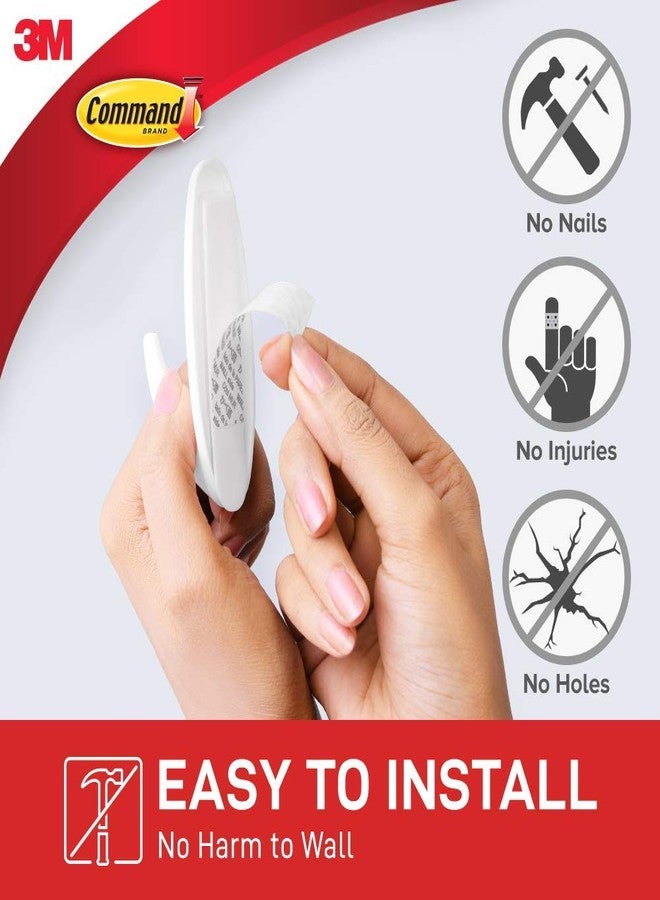 Command Medium Designer Hooks Value Pack (Pack of 3, 6 Hooks and 12 strips), White - Image 4